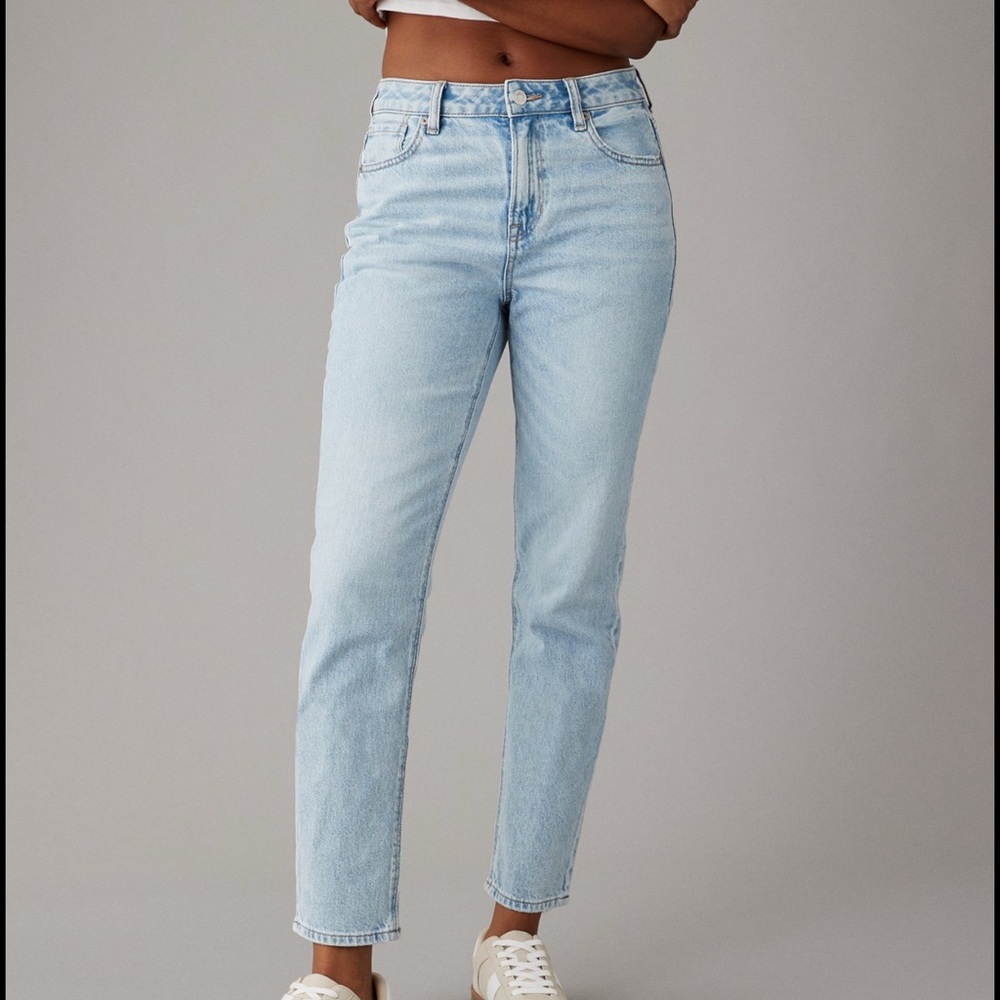 AE Strigid Mom Jeans size 2, x-short